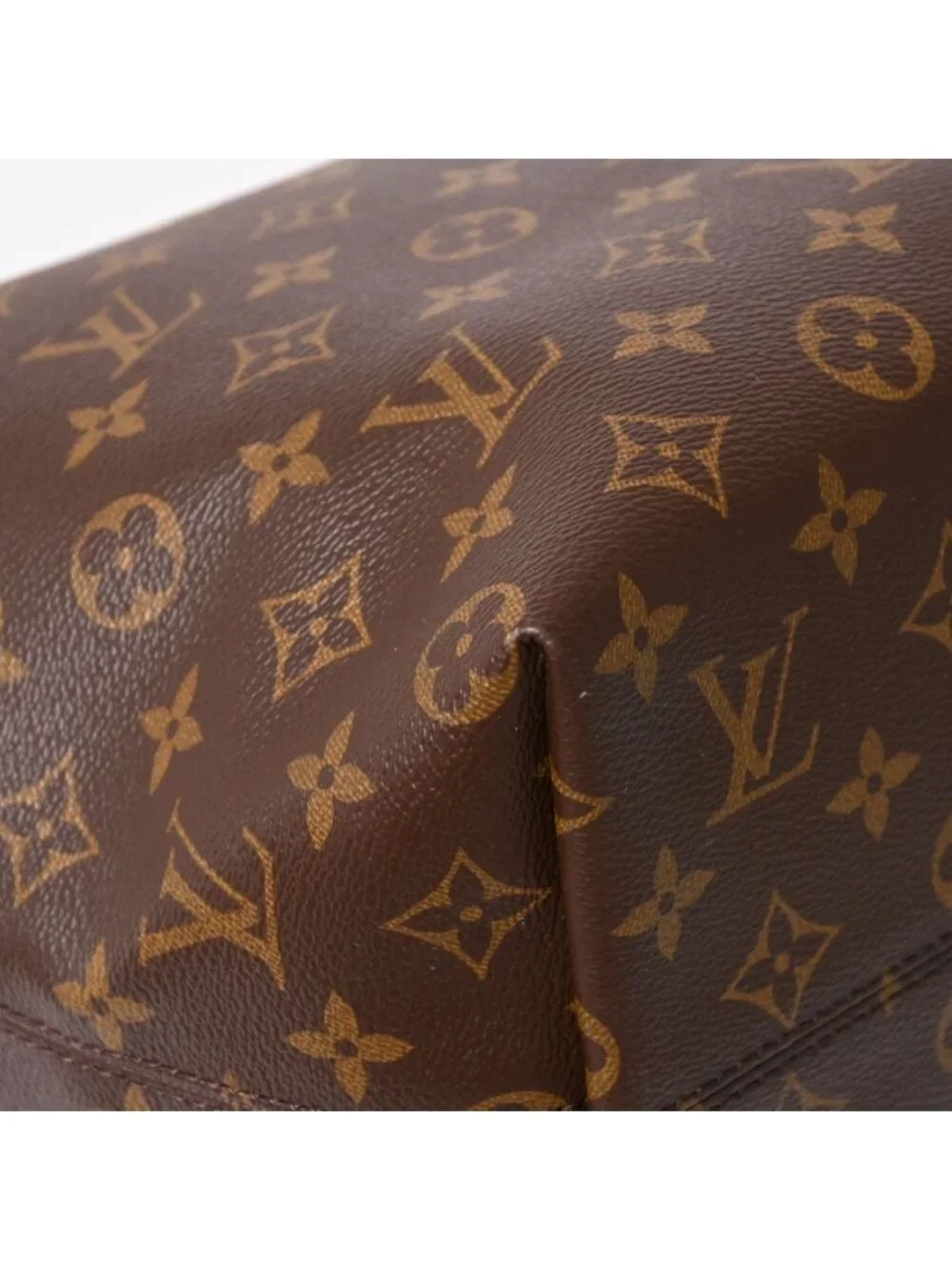 Louis Vuitton Iena MM Tote Bag Monogram Brown Gold